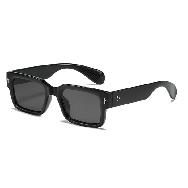 Gafas de Sol SUNBSR Clásicas Cuadradas para Mujer y Hombre Negro/Gris