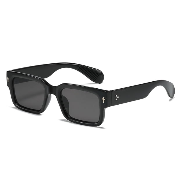 Gafas de Sol SUNBSR Clásicas Cuadradas para Mujer y Hombre Negro/Gris