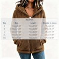 thumbnail image 4 of Tqcoqu Women's Sherpa Hooded Jacket, Full Zip Long Sleeve Fall Fleece Coat, Solid Color Winter Fuzzy Teddy Coats,Women's,Size S-XXL, 4 of 8