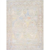 Oushak Collection Hand-Knotted L. Beige Wool Area Rug-8'10' X 12'10'