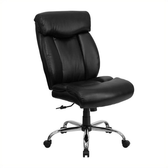 Scranton & Co Chaise de Bureau en Cuir Noir