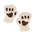 thumbnail image 3 of Guantes de medio dedo ANGGREK con pata de gato de terciopelo cómodo, 3 of 7