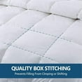 thumbnail image 5 of Down Alternative Comforter-All Season Queen Comforters Duvet Insert with Corner Tabs-Lightweight Breathable Reversible White Comforter 90x90 inches, 5 of 6