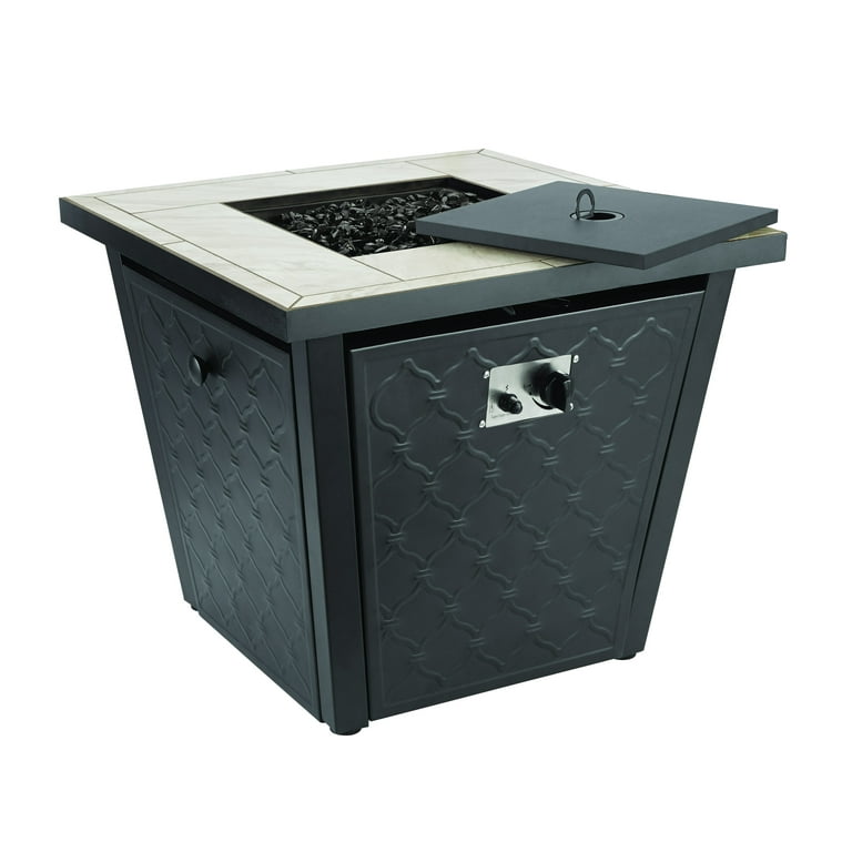 Better Homes & Gardens River Oaks 30” Square LP Gas Ceramic Tile Fire Pit Table Better Homes & Gardens River Oaks 30” Square LP Gas Ceramic Tile Fire Pit Table