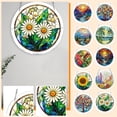 thumbnail image 2 of Stained Glass Suncatcher | Colorful Wall Decor | Round Wall Decor for Home Decor | 8 Inch Hummingbird Hanging Wall Art, 2 of 8