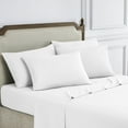 thumbnail image 2 of Modern Threads 6-Piece 21" Extra Deep Pocket White Microfiber Sheet Set, King, 2 of 4