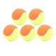 thumbnail image 1 of Lot de 5 balles de tennis élastiques en caoutchouc de 6 cm pour soulager la pression, idéales pour l'entraînement et le divertissement, orange, 1 of 4