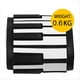 thumbnail image 3 of Piano Electrónico Portátil de 49 Teclas con Teclado de Silicona Suave, Compatible con Bluetooth, Regalo para Niños, Color, 3 of 5