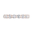 thumbnail image 3 of 1 Carat Diamond Wedding Band Ring in 14K Rose Gold (Ring Size 6.25) - IGI Certified, 3 of 5