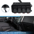 thumbnail image 3 of Unique Bargains 1 Set Rocker Switch Box Warning Lights Controller Panel for Ford F250 F350 2005 2006 2007 5C3Z14A303AA, 3 of 7