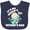 Navy Blue, variant on Inktastic Its My Daddys 1st Fathers Day with Baby and Stars Boys or Girls Baby Bib