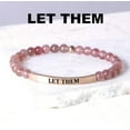 thumbnail image 5 of Let Them Bead Lettering Bracelet, Self Worth Motivational Stainless Steel Engraving Tube Bracelets Inspirational Chain Crystal Energy Friendship Bracelet Jewelry for Women, 5 of 6