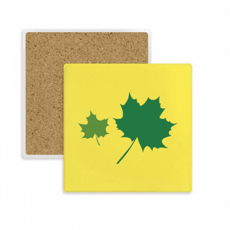 

grenn maple vectorgraph coaster cup mug square holder absorbent stone 2pcs
