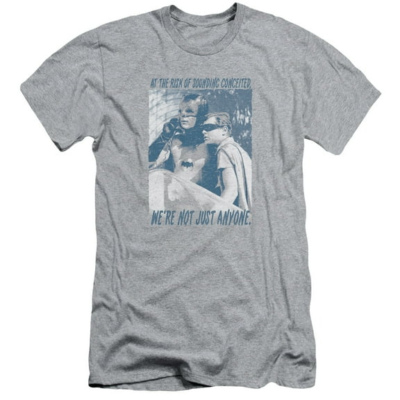 Batman Classic TV Boogie Nights S/S Adult 30/1 T-Shirt-Athletic Heather