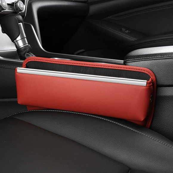 LSLJS Organiseur de Remplissage pour Siège Auto, Organiseur Multifonction pour Siège Auto, Boîte de Rangement Latérale pour Console Auto, Organiseur de Siège avant pour Tenir Téléphone, Lunettes de Soleil, Accessoires Auto