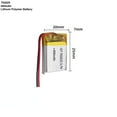 thumbnail image 1 of 3.7V 400mAh Li-Ion Battery 702025 Lithium Polymer Rechargeable Battery For Bluetooth Headset GPS Toy, 1 of 6