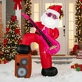 thumbnail image 4 of Costway 8.4 ft Inflatable Santa Claus with Music, Sound-synced Light Effect, LED Lights, 4 of 10