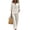 White-A, variant on Clossjun Short Sets for Women - Short Sleeve Shirts & Wide Leg Shorts Loose fit Casual 2 piece Cotton Linen Sets Outfits(No Bag)