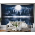 thumbnail image 3 of Gojian Forest Tapestry Wall Hanging - Green Misty Pine Tree Nature Wall Art, Tapestries BoHo Decor for Living Room & Bedroom Spaces, 3 of 6