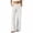 White, variant on Lenpel Corduroy Pants for Women Solid Color Mid Rise Wide Leg Trousers with Pockets Business Casual Work Pants Fashion Fall Clothes(White,X-Large)