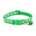 thumbnail image 2 of Pet Small Dog Cat Safety Adjustable Paw Printed Puppy Necklace Collar With Bell, 2 of 7