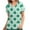 #2 Green, variant on Luxalzxs Womens St. Patrick's Day Scrub Tops Green Clover Shamrock Short Sleeve V-Neck Nurse Working Uniform Funny Holiday Medical Scrubs Workwear