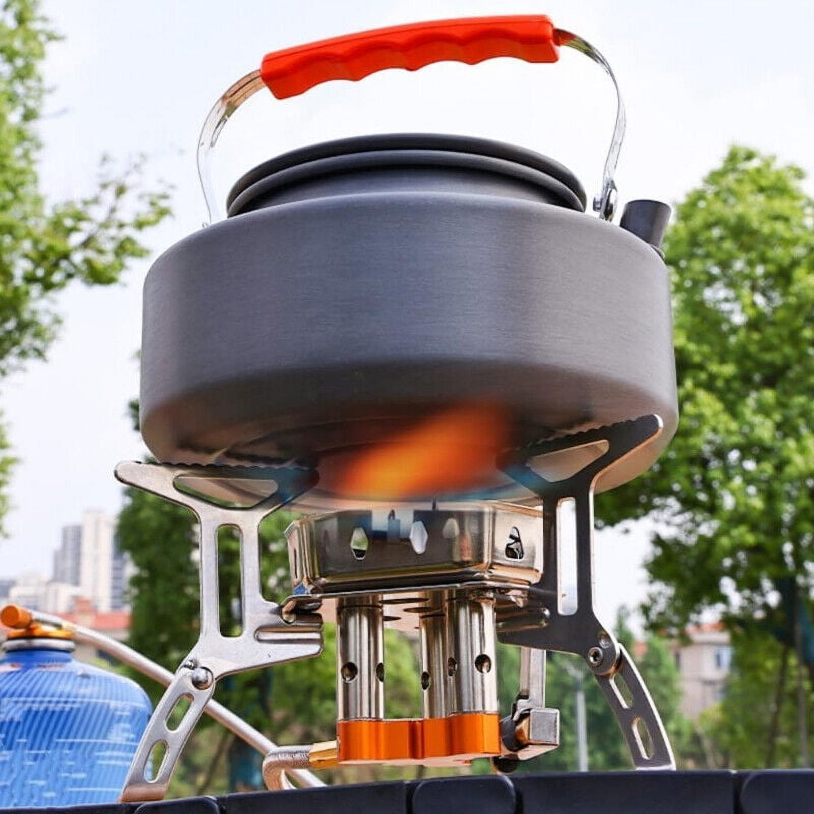 WEISIPU Portable Gas Camping Stove, 9800W Power Mini Lightweight Folding Temperature Control 3-Burner Stove for Outdoor Cooking Hiking Picnic