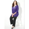 thumbnail image 3 of Catherines Women's Plus Size Suprema Lace Trim Duet Top, 3 of 4