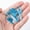 Blue, variant on 1PC Natural White Crystal Blue Rainbow Titanium Healing Charm Pendant Beads-Blue