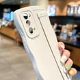 thumbnail image 5 of Compatible with Samsung Galaxy Note 20 Phone Case with Wrist Strap Kickstand Cute Solid Color Curly Wave Frame Case Women Camera Protection Soft Cover (White, Samsung Galaxy Note 20), 5 of 12
