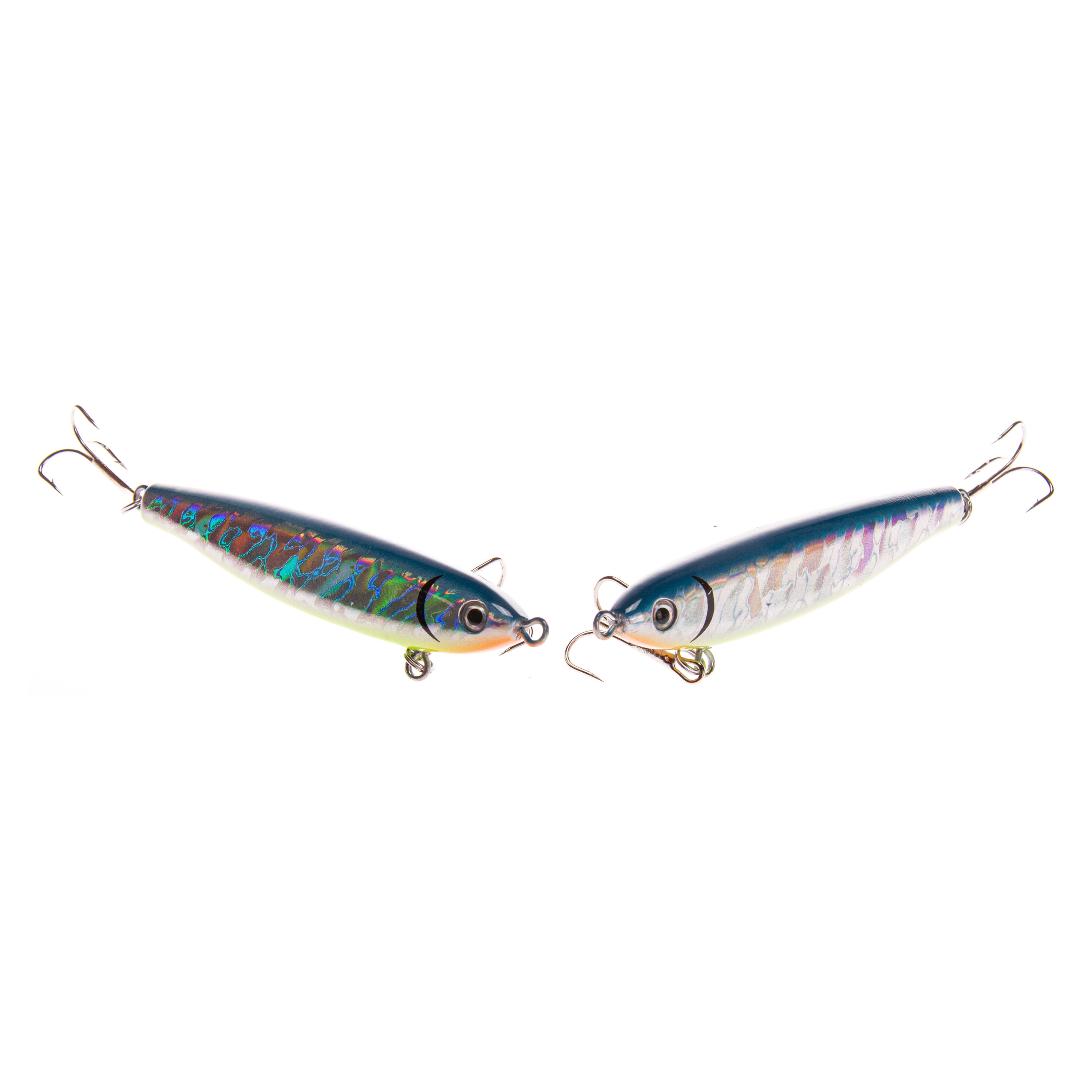 Ozark Trail Saltwater Inshore Twitch Bait Fishing Lures, Blue/Orange, 2-Pack