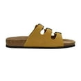 thumbnail image 4 of Cushionaire Lela Cork Footbed Sandal for Women - Triple Band Slide Sandal with Genuine Suede Insoles and +Comfort, 4 of 6