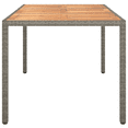thumbnail image 3 of vidaXL Garden Dining Table Grey 59x35x29 in Poly Rattan, 3 of 5