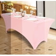 thumbnail image 4 of Mantel Utopia Kitchen Spandex, paquete de 2 unidades, 8 pies, rosa, 4 of 9