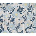 thumbnail image 4 of oneOone Cotton Flex Blue Fabric Stripe|Leaves & Floral Artistic Sewing Material Print Fabric By The Yard 40 Inch Wide, 4 of 4