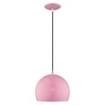 thumbnail image 6 of Livex Lighting  1-Light Mini Pendant, 41181 Shiny Pink Polished, 6 of 8