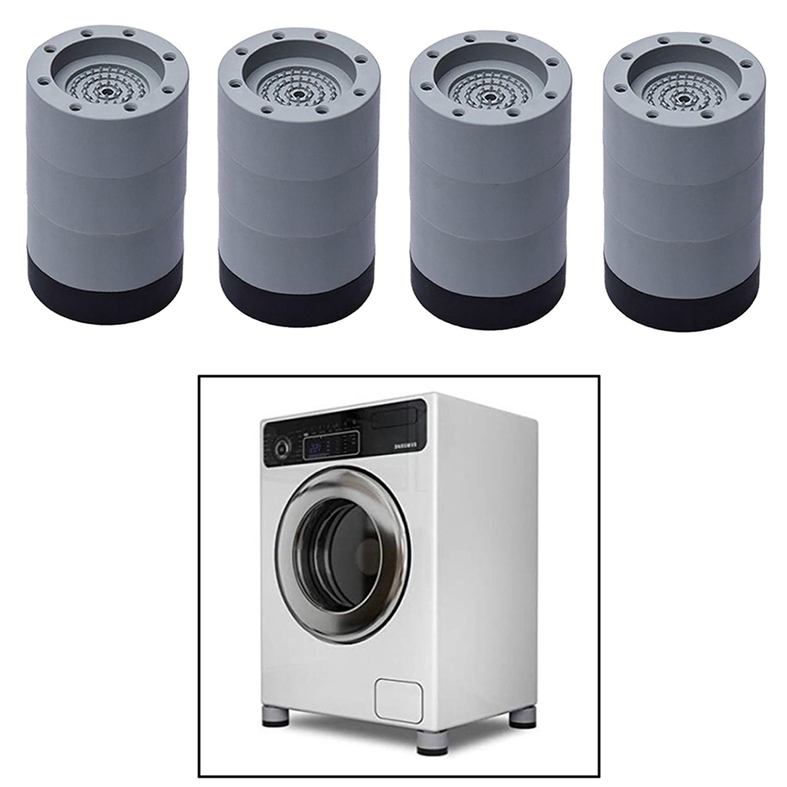 WLPZXP 4Pc Anti Vibration Pads Washer & Dryer Pedestals Fit All Machines Protects Floor Gray 8.5cm