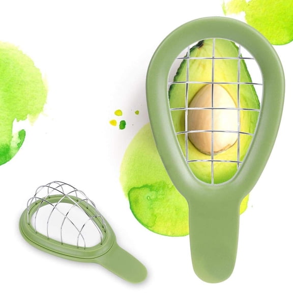 Stainless Steel Avocado Cuber and Dicer Tool Avocado Chunks Slicer for Avocados One Size Dicing Fruit Salad Kitchen Gadget Tool 2pcs