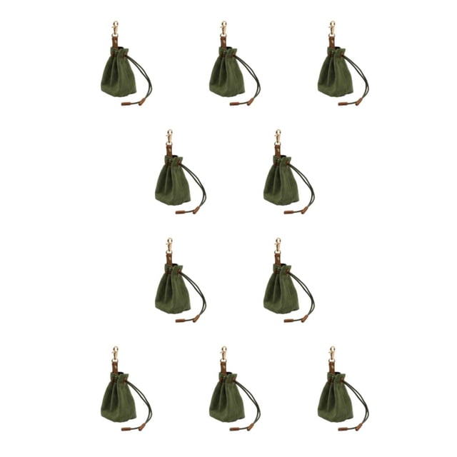 Greeniant Bolsa de golosinas para perros liviana para entrenamiento Entrenamiento de golosinas reflexivo Fácil de limpiar Bolsa para mascotas Aceituna 1 10Conjunto