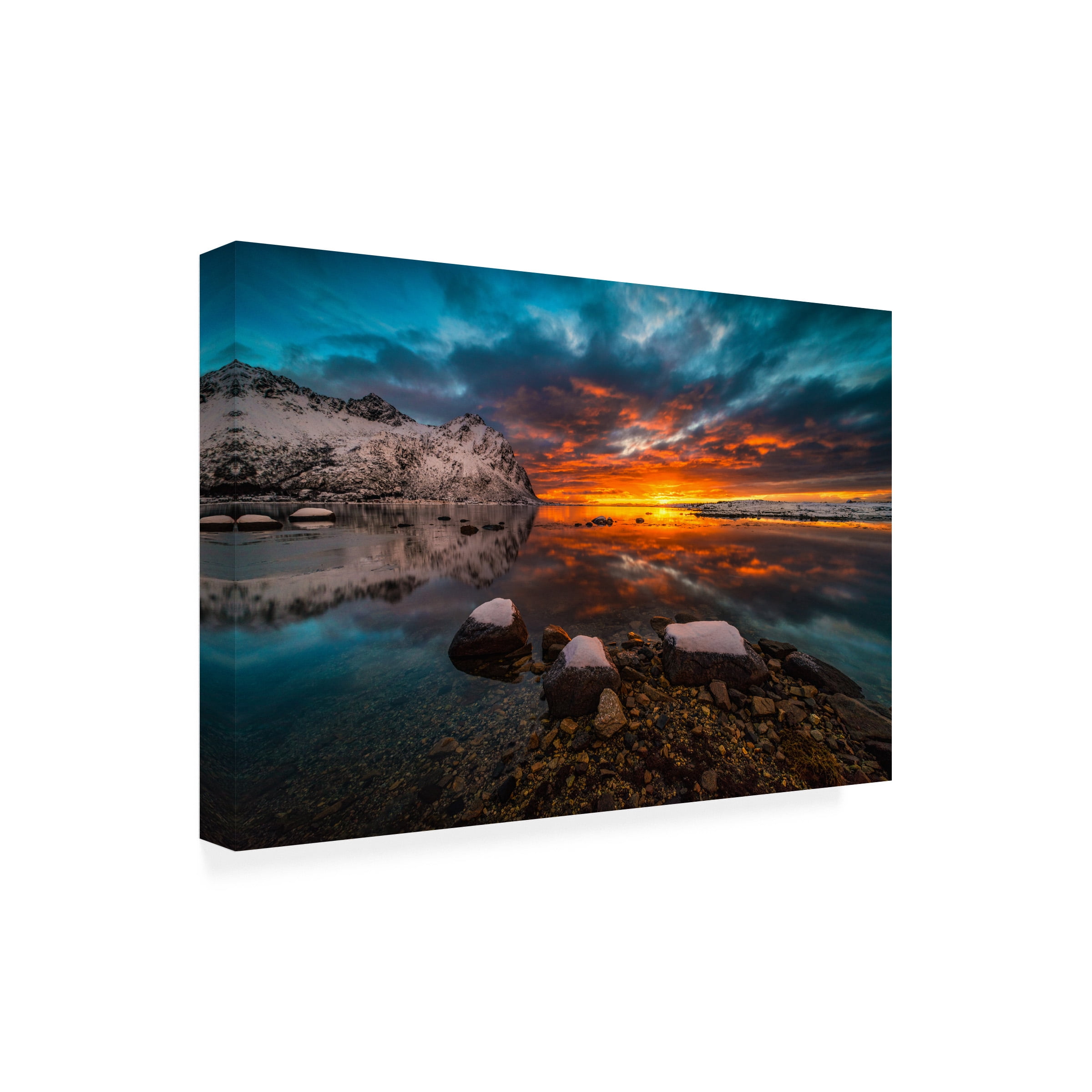 Raymond Hoffmann 'Sky On Fire' Canvas Art