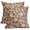 Brown, variant on Black Floral Pillow Covers 18x18 Set of 2 Brown Cream Vintage Flower Block Print Pattern Decorative Throw Pillowcases Outdoor Rustic Farmhouse Square Cushion Cases Decor for Home Couch Sofa Bed