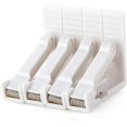 thumbnail image 1 of Set Of 4 White Plastic Tablecloth Clamps With High Tension Adjustable,thickness Approx.4.5cm,clamp,5.8x5.8x1.5cm, 1 of 5