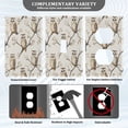 thumbnail image 5 of Switch Panel Switch Decoration 2.76x4.53x0.28 Inches Duplex Outlets Switch Plate Wall Plates Living Room Kitchen Bedroom Study Switches Beautiful Brown Cartoon Owl, 5 of 8