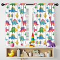thumbnail image 5 of Blackout Kids Curtains,White Dinosaurs ROAR Pattern Childrens Insulated Curtains Set Of 2,Bedroom Essentials,Toddler Room Decor 42"x54", 5 of 5