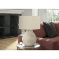 thumbnail image 4 of Lighting, 25"H, Table Lamp, Cream Concrete, Beige Shade, Contemporary, 4 of 7
