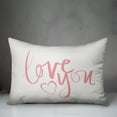 thumbnail image 3 of Creative Products Love You Script 14x20 Spun Poly Pillow, 3 of 3