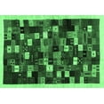 thumbnail image 1 of Ahgly Company Indoor Rectangle Abstract Emerald Green Contemporary Area Rugs, 7' x 10', 1 of 4