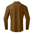 thumbnail image 3 of Cyglowse Men's Lightweight Long Sleeve Shirts Mock Turtleneck Thermal Undershirt Breathable Soft Stretchy Casual Tops Brown 2XL, 3 of 6