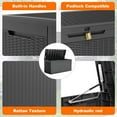 thumbnail image 5 of PurelyGoods 100 Gallon Deck Box, Large Resin Outdoor Storage Box Waterproof, Outside Deck Box with Lockable Lid for Patio Furniture, Pool Tools, Outdoor Equipments and Garden Tools, 5 of 15