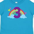 thumbnail image 4 of Inktastic 3rd Birthday Rainbow Number 3 Girls Toddler T-Shirt, 4 of 5